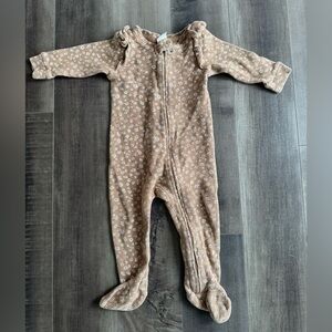 Baby GAP Waffle Knit Floral Footed Sleeper | 6-9M